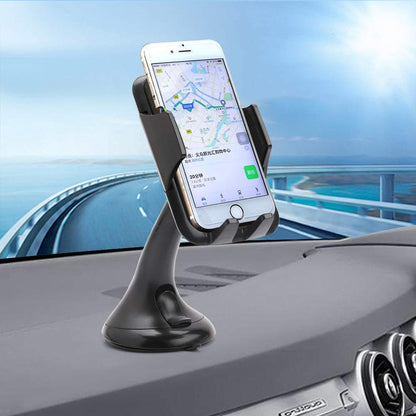 LotFancy Cell Phone Holder, Mobile Phone Car Mount, Windshield Dashboard Cradle for GPS iPhone Xs Max XR 8Plus 8 7 7Plus 6 6Plus 5S 5 5C Samsung Galaxy S8 S7 Edge 6S Smartphones
