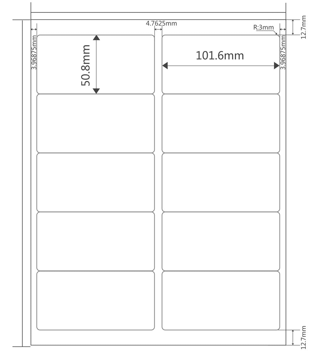 LotFancy All-Purpose White Labels for Laser Printer