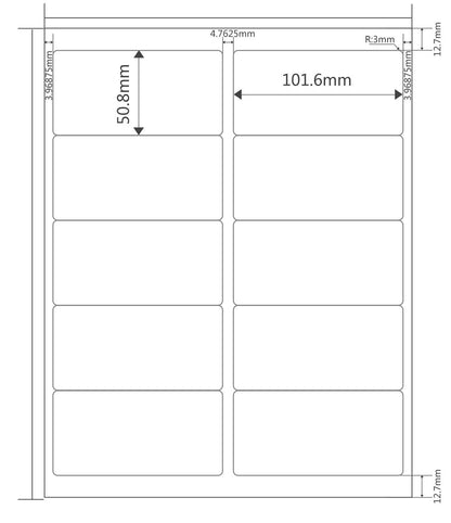 30-UP Address Mailing Shipping Labels by LotFancy - 1" X 2-5/8" 3000 Blank White Stick Labels for Laser/Ink Jet Printer