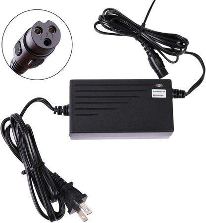 LotFancy 24V 2A Scooter Battery Charger for Razor MX350 Dirt Bike, E300, E200, E100, E125, E150, PR200, E175, E500, CC2420, Pocket Mod, UL Listed, Fast Charge