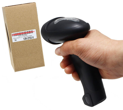 LotFancy 2.4G Wireless CCD Barcode Scanner Reader for Computer PC Mobile Phone Screen Bar Code Scan, Rechargeable & Handheld, 60-Hours Working Time, Store up to 2600 Barcodes