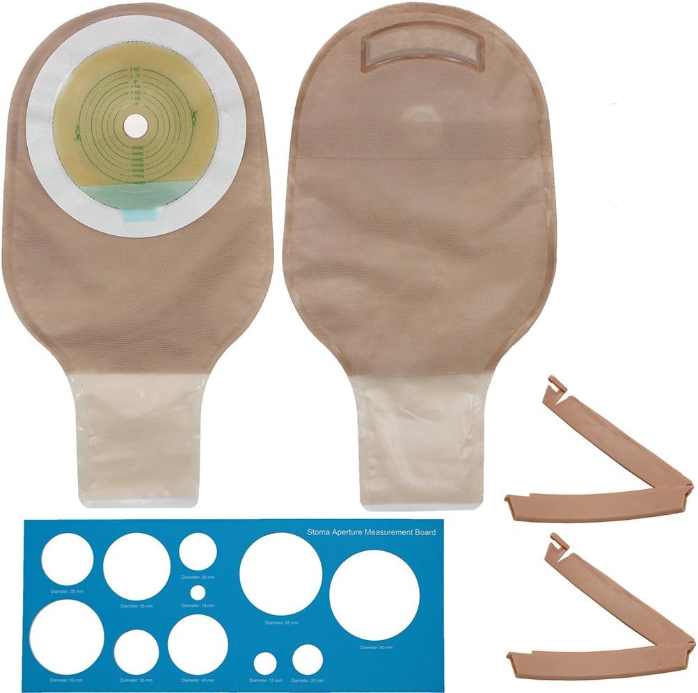 Lotfancy 10 Drainable Pouches Ostomy Bags With Clamps For Colostomy 