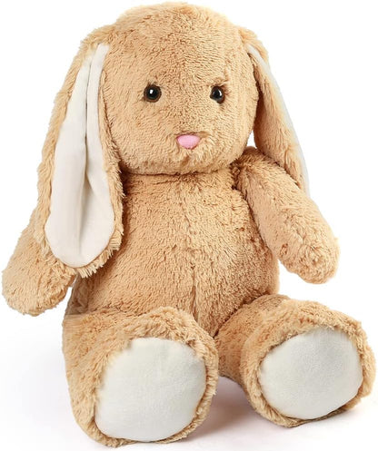 BenBen Bunny Stuffed Animal 3FT, Jumbo Soft Rabbit Plush Toy, Lop-Eared Brown Bunny Plushie (36 inches Tall)