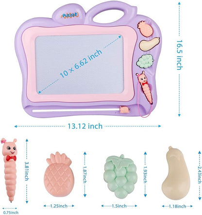 LotFancy Upgraded Magnetic Drawing Board Toddler Toys for Kids Boys, 16x13 Large Magna Doodle Board for Girls Boys, Erasable Writing Sketching Pad for Writing Painting Drawing