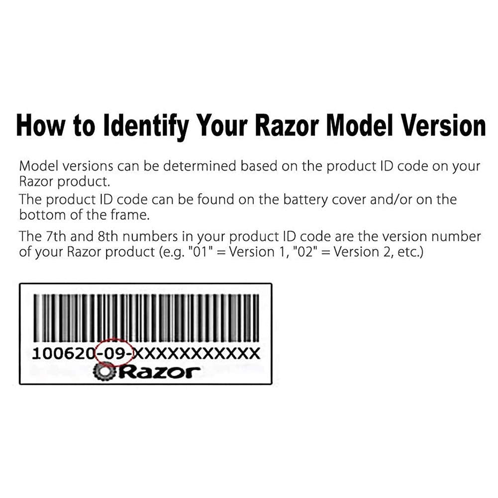 LotFancy 24V Control Module for Razor Dirt Quad Version11+, With 5 Connectors, 6 Pins Throttle, Part Number: W25143069015, Model: HB2430-TYD6-FS-ROHS