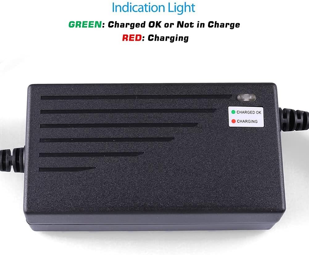 LotFancy 36V 1.5A Battery Charger for Razor MX500, MX650, GT GT750, IZIP I600, I750, I1000, Mongoose M750, X-Treme X-600, Schwinn S600 S1000 ST1000 Stealth X1000, UL Listed