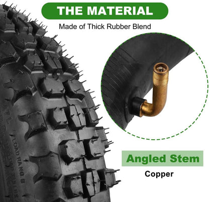 LotFancy 3.00-12 Dirt Bike Tire & Inner Tube Set, 80/100-12 Knobby Tire for Motocross, Dirt Bike, Off Road, Trail Motorcycle, Heavy Duty Front or Rear Tire Replacement with TR87 Valve Stem
