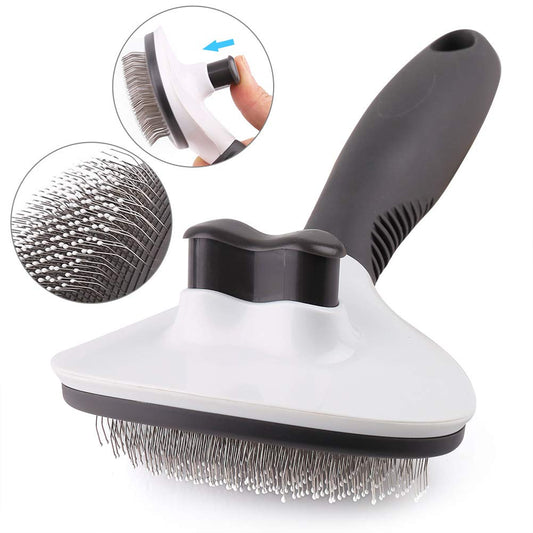 Prime Pets Dog Brush, Self Cleaning Slicker Brush for Dogs and Cats