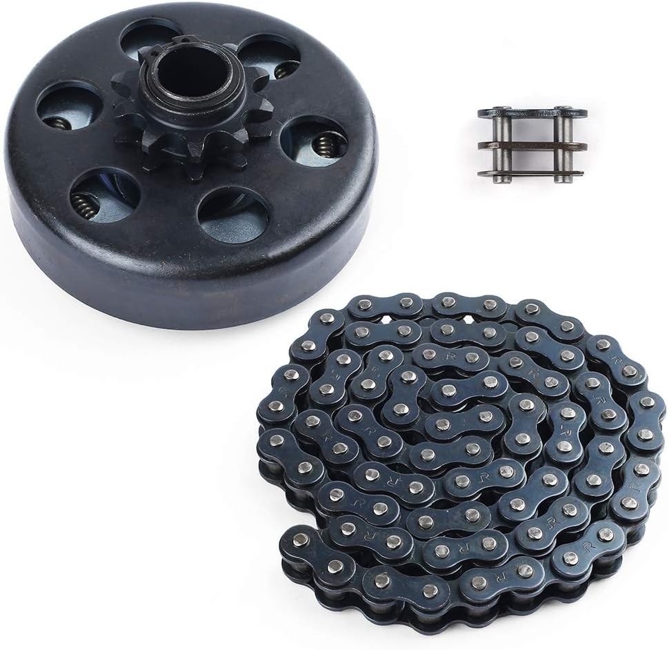 LotFancy Go Kart Clutch 3/4 Bore 10T with #40 41 420 Chain, Centrifugal Clutch Fit for Go Kart Minibike MB165 & MB200, Up to 6.5HP, 1pc Connecting Link Included