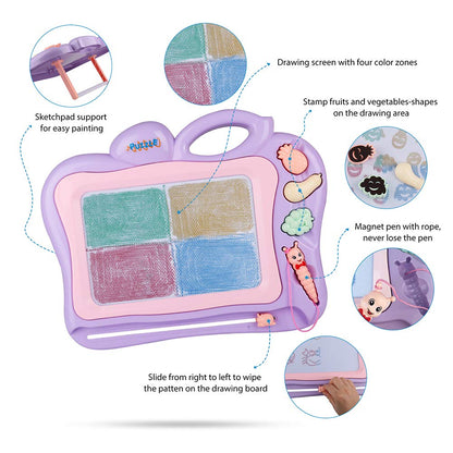 LotFancy Upgraded Magnetic Drawing Board Toddler Toys for Kids Boys, 16x13 Large Magna Doodle Board for Girls Boys, Erasable Writing Sketching Pad for Writing Painting Drawing