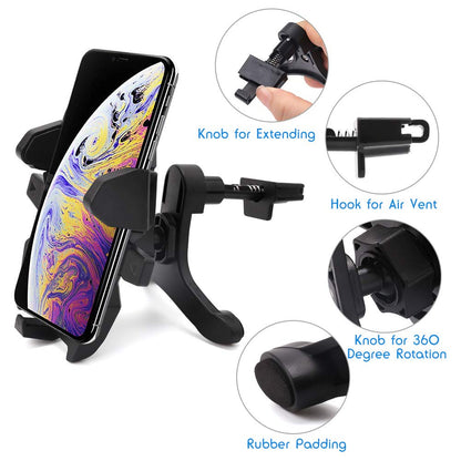 LotFancy Air Vent Cell-Phone Holder for Car