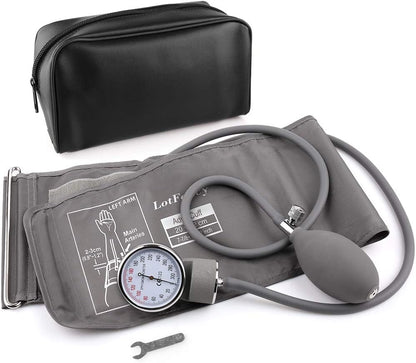 Aneroid Sphygmomanometer, LotFancy Manual Blood Pressure Cuff for Adults