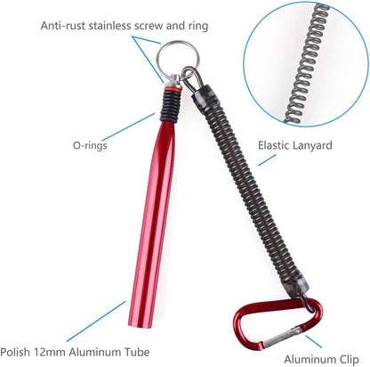 LotFancy Wacky Worm Rig Tool and 150PCS O-Ring Kits for 3",4"&5",6" Senko & StickBaits, Lanyard and Clip Included (Wacky Tool Colors May Vary)
