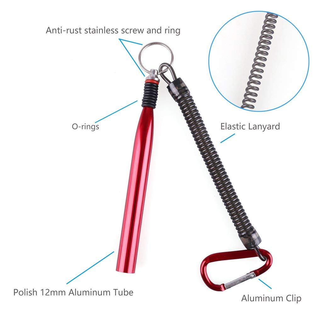 LotFancy Wacky Worm Rig Tool and 150PCS O-Ring Kits for 3",4"&5",6" Senko & StickBaits, Lanyard and Clip Included (Wacky Tool Colors May Vary)