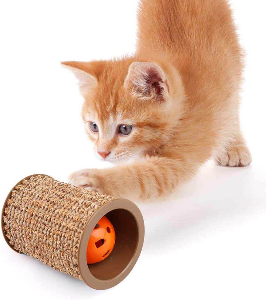 Cat Scratcher Mat, Natural Sisal Cat Scratching Carpet Pad, Floor Scratching Rug, Anti Slip Cat Scratching Mat for Cat Grinding Claws & Protecting Furniture