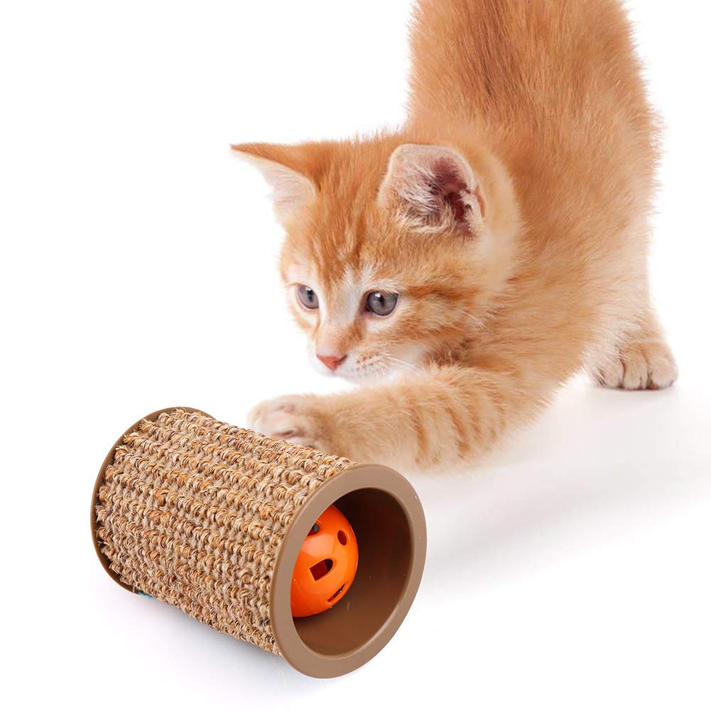 Cat Scratcher Mat, Natural Sisal Cat Scratching Carpet Pad, Floor Scratching Rug, Anti Slip Cat Scratching Mat for Cat Grinding Claws & Protecting Furniture