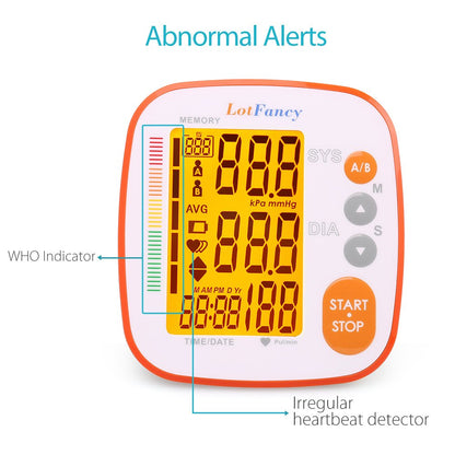 Blood Pressure Monitor Cuff, Upper Arm Cuff, 2-User, 500 Reading Memory, Blood Pressure Machine with Large Cuff (8.6” to 16.5”), Digital Sphygmomanometer with Large Backlit Display for Adult Pregnancy