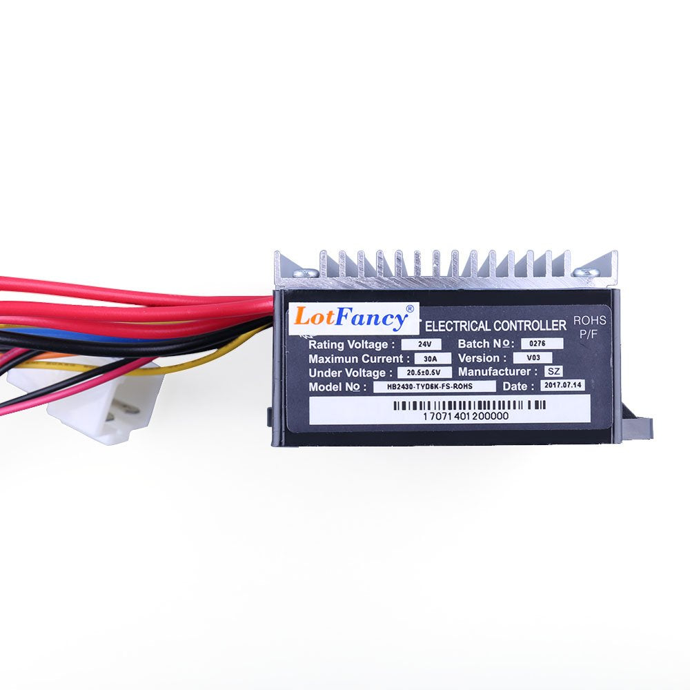 electrical bicycle controller hb2430 24V Control Module, 7 Connectors, 6-Pin Throttle, Model: HB2430-TYD6K- – LotFancy