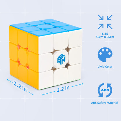 GAN 356 i Carry S Speed Cube, GAN Cube 3x3, Magnetic Bluetooth Smart Cube with CubeStation App, Stickerless, Perfect for Beginners, Kids