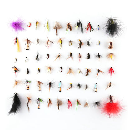 LotFancy Fly Fishing Lures Kit with Tackle Box, Dry/Wet Flies,Nymph Flies, Wooly Bugger Flies, Streamers, Emergers, Caddis Fly Assortment for Trout Bass Salmon