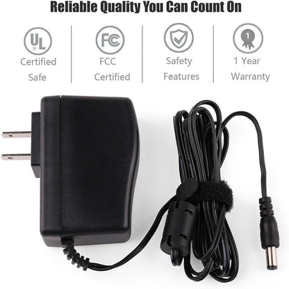 LotFancy Power Adapter for Brother Label Maker P-Touch PTD210 PTD200, 9V 2A AC DC Adapter, Power Supply Replacement for Brother AD-24 AD-24ES AD-20 AD-30 AD-60, 6.5 Feet Cable, UL Listed