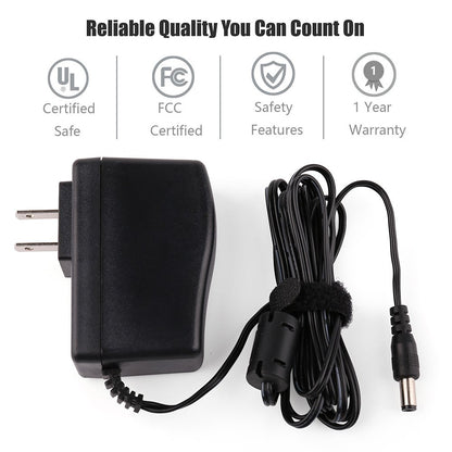 LotFancy Power Adapter for Brother Label Maker P-Touch PTD210 PTD200, 9V 2A AC DC Adapter, Power Supply Replacement for Brother AD-24 AD-24ES AD-20 AD-30 AD-60, 6.5 Feet Cable, UL Listed