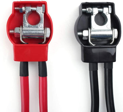 LotFancy Military Spec Battery Terminal Top Post Set, for Marine Vessels Cars Boats RVs, 1 Pair each with Cover (Positive & Negative)
