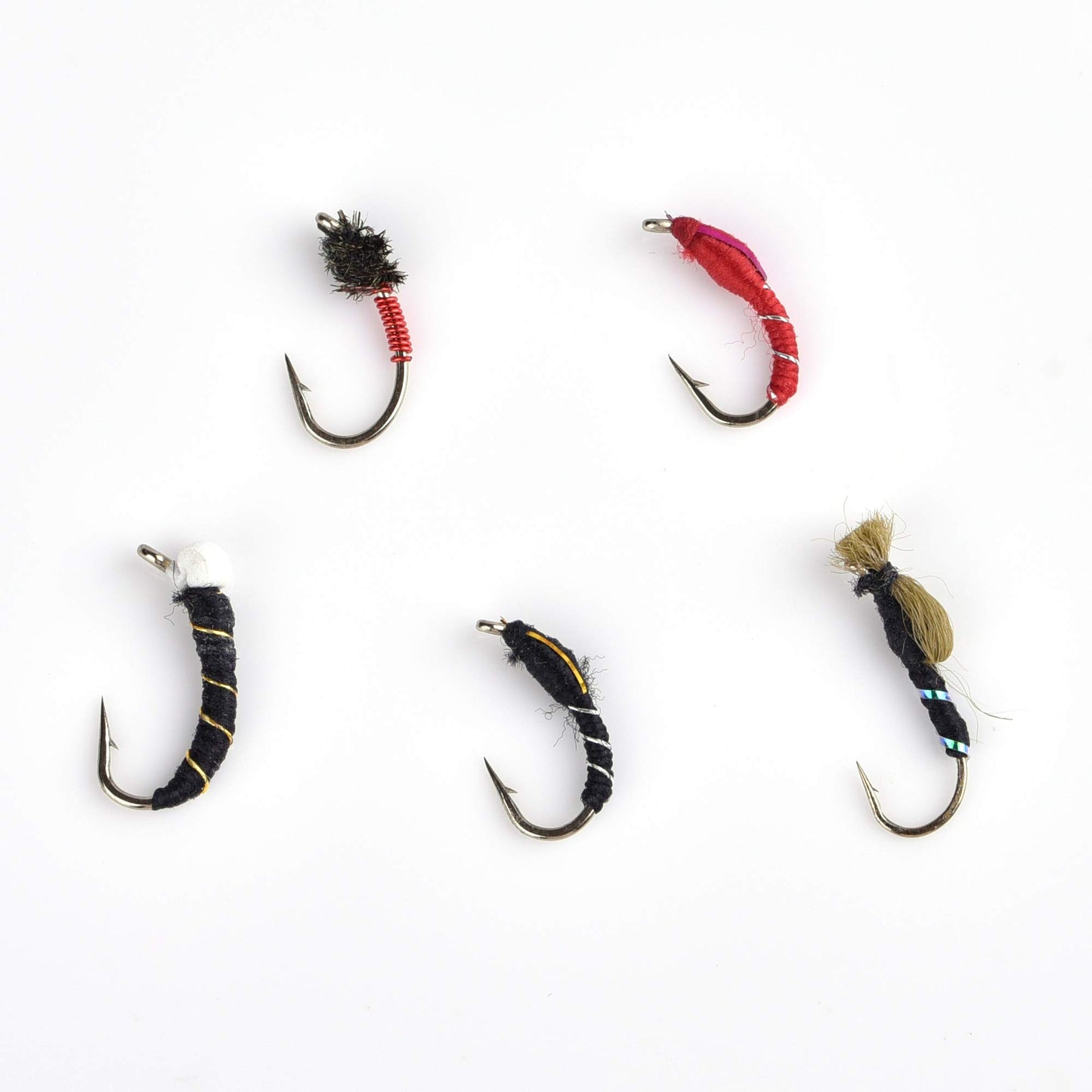 LotFancy Fishing Flies Assortment, 30 PCS Dry Flies Kit with Tackle Box, Nymph Flies, Wooly Bugger Flies, Streamers, Emergers, Caddis Fly Assortment for Trout Bass Salmon