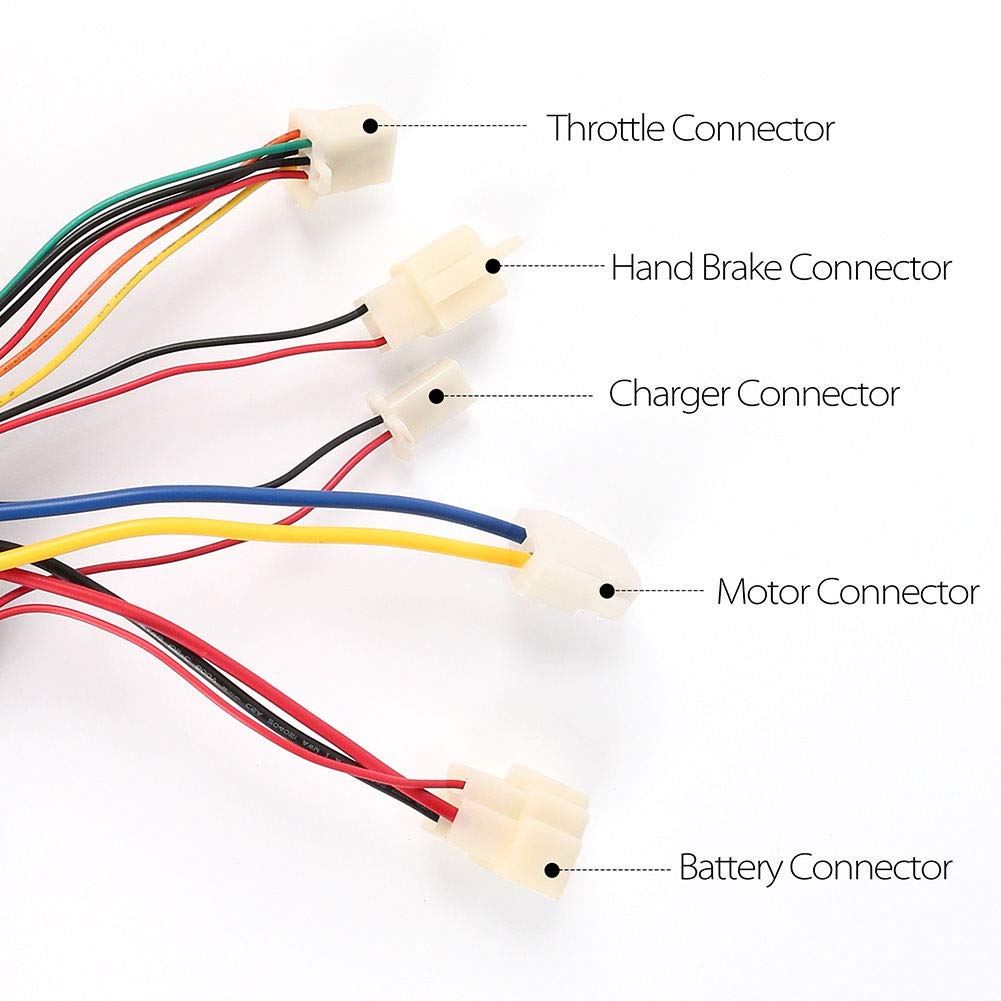 24V Control Module for Razor Dirt Quad Version11+, with 5 Connectors, 6 Pins Throttle, Model: HB2430-TYD6-FS-ROHS