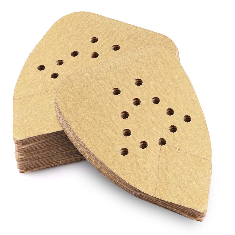 (Yellow) Assorted Mouse Sandpaper 12-Hole