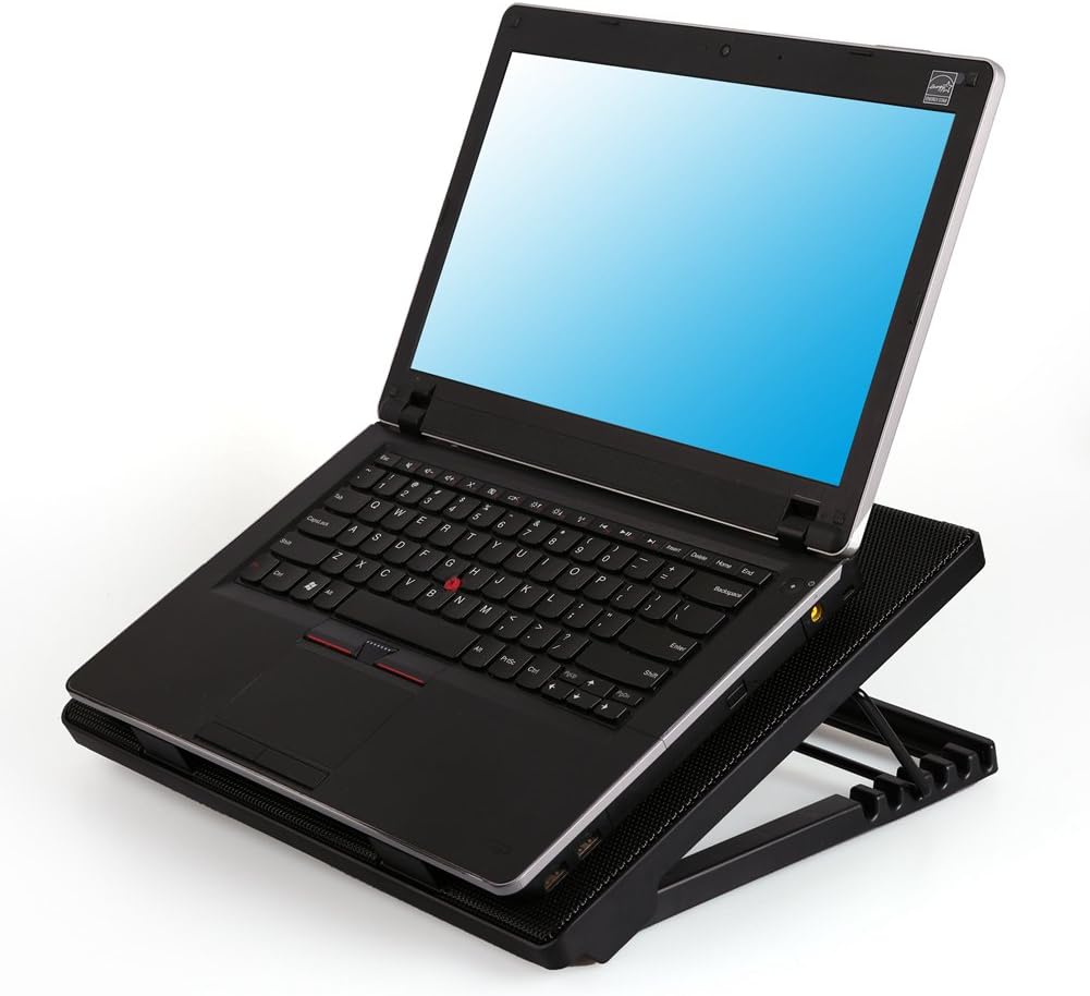 LotFancy Laptop Cooler Cooling Pad with 5 Quiet Fans for 12-17" Notebook, Dual USB Ports