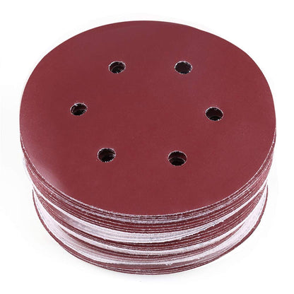 6in 6 Holes Sanding Disc, 400 Grit Hook and Loop Sandpaper, Random Orbital Sander Paper by LotFancy, Pack of 90