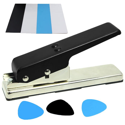 DIY Guitar Pick Punch, LotFancy Pick Maker Cutter for Personalized Unique Guitar Picks, with 4 Pick Strip Sheets