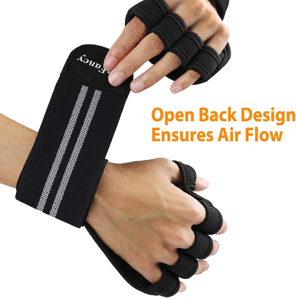 LotFancy Weightlifting Gloves for Women, 1 Pair Ventilated Gym Workout Gloves for Pull Ups, Deadlifting, Cross Fit, Lifting, Full Palm Protection, Anti-Slip, Full Palm Protection, Size S