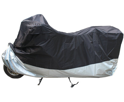LotFancy Waterproof Motorcycle Cover, Lightweight Outdoor Protection from Rain UV Snow Dust Wind Proof Fits up to 89-Inch Scooter Bike, Motors, Dirt Bike and Road Bike, Choppers and Cruisers
