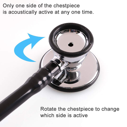 Cardiology Stethoscope, LotFancy Dual Head Stethoscope with Hard Case, Stainless Steel Chestpiece