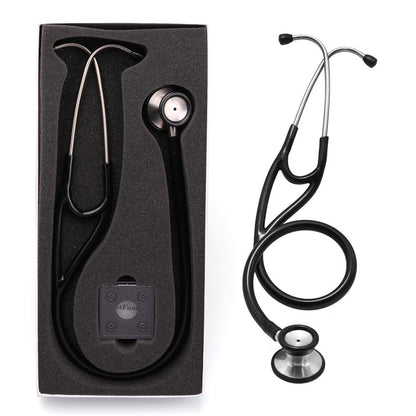 Cardiology Stethoscope, LotFancy Dual Head Stethoscope with Hard Case, Stainless Steel Chestpiece