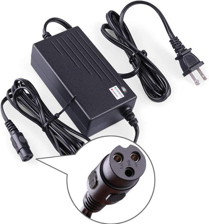 LotFancy 24V 2A Scooter Battery Charger, for Razor E300, E200, E100, E125, E150, PR200, E225S, E325S, E175, E500, CC2420 Electric Scooter, MX350 Dirt Bike, Pocket Mod, UL Listed, Fast Charge