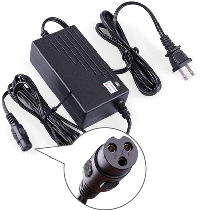 LotFancy 24V 2A Scooter Battery Charger, for Razor E300, E200, E100, E125, E150, PR200, E225S, E325S, E175, E500, CC2420 Electric Scooter, MX350 Dirt Bike, Pocket Mod, UL Listed, Fast Charge