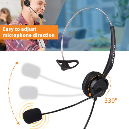 LotFancy Telephone Headset with Microphone