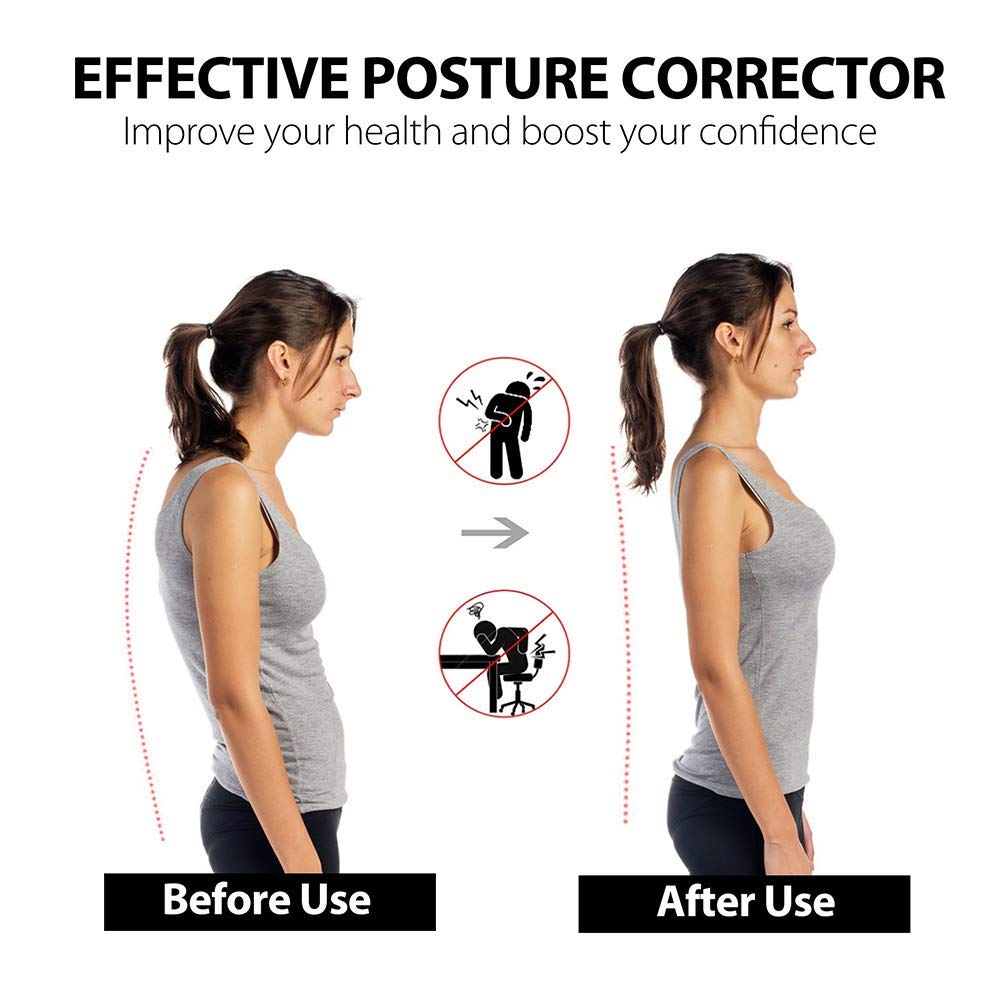 LotFancy Posture Corrector for Women Men and Kids, Adjustable and Comfortable