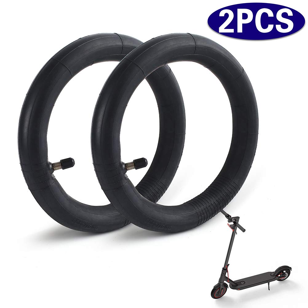 LotFancy 8.5 Inch Inner Tube for Xiaomi M365 Electric Scooter, 8-1/2"x 2" Inflatable Tire Tube With Straight Valve Stem, 2 Pack