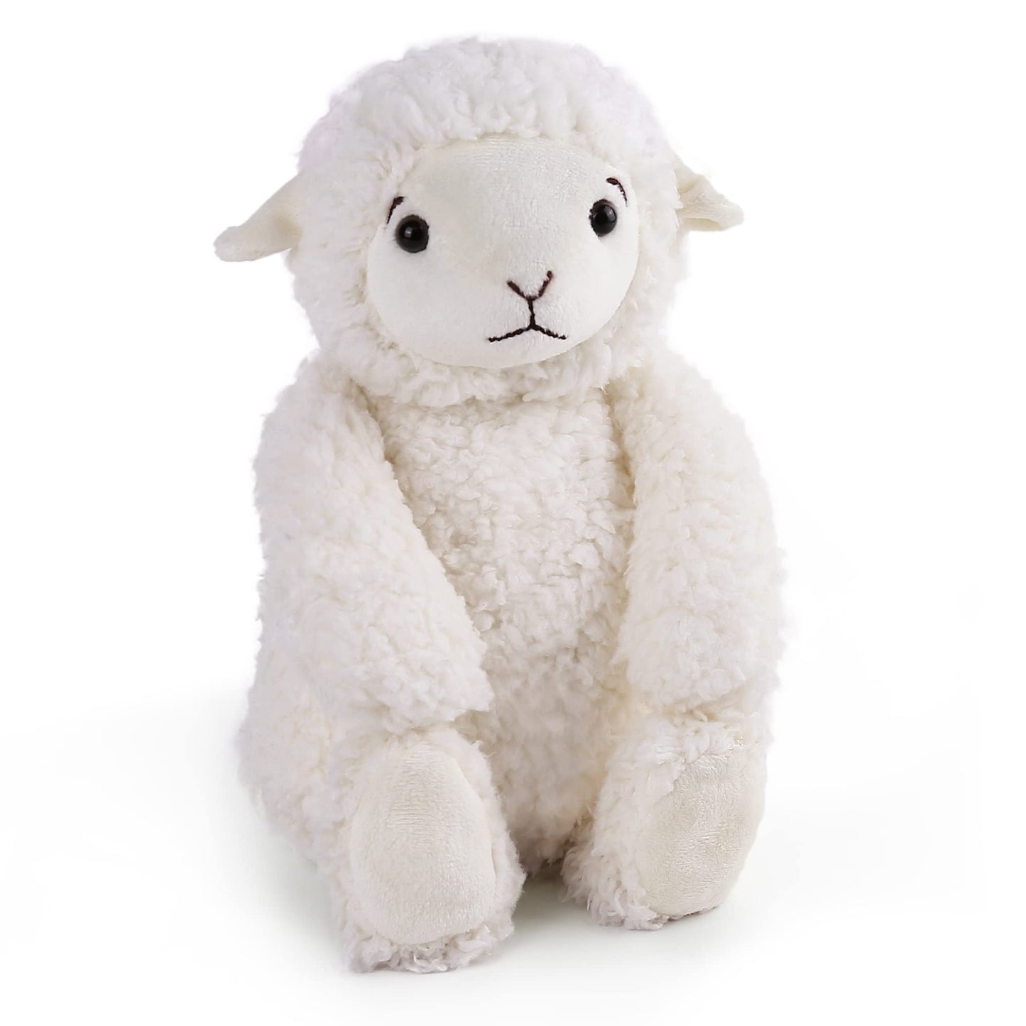 LotFancy Lamb Stuffed Animal, 12" Stuffed Lamb Plush for Baby, Cuddly Fluffy Sheep Toy, Plushies for Newborn Nursery, Easter Decoration PMT