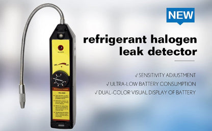 LotFancy Freon Leak Detector for Halogen Gas Leakage, Refrigerant HVAC Leak Detector for CFCs HCFCs HFCs R134a R1234yf R410a R22 R11 Tester, High Accuracy, with Indicator Light