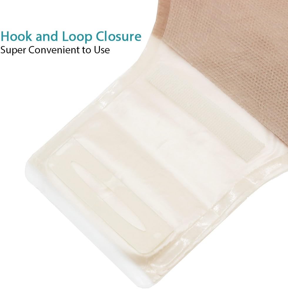 LotFancy Drainable Pouch - Ostomy Bags for Colostomy Ileostomy Stoma Care, Cut-to-Fit, One-Piece System