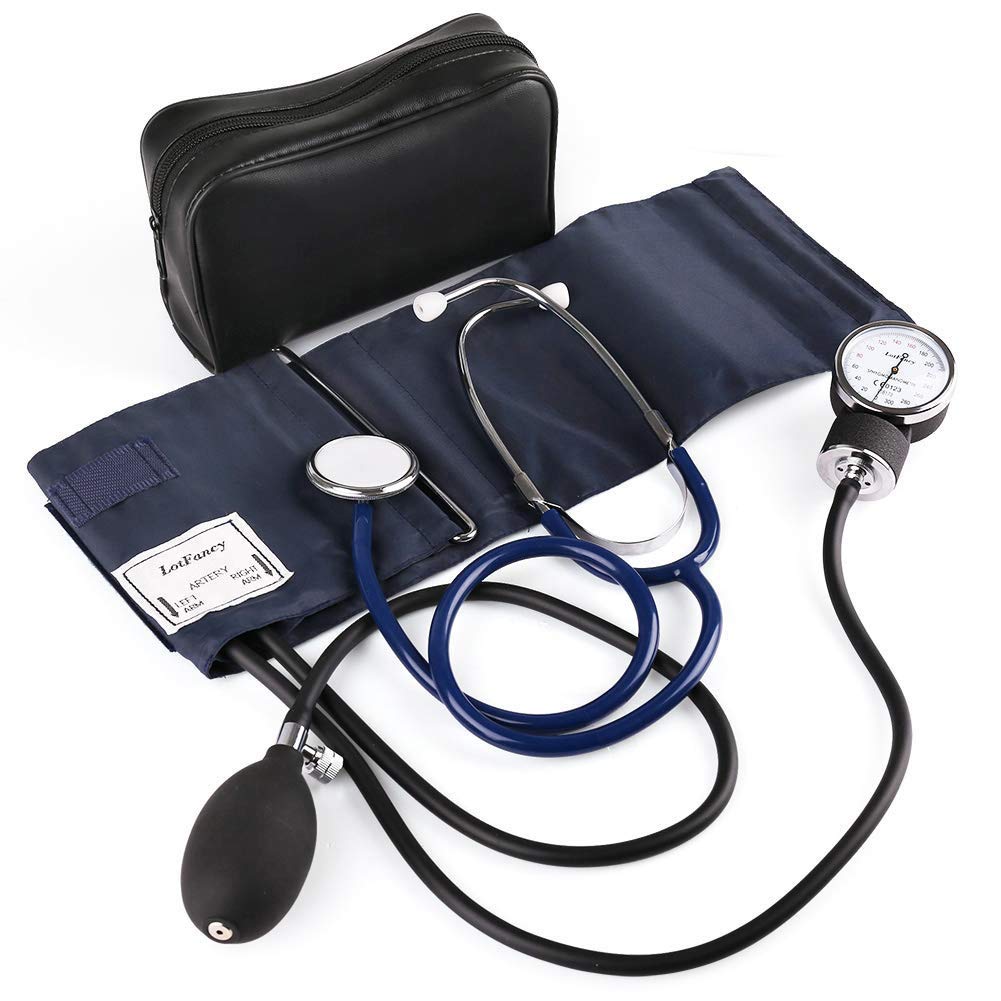 LotFancy Aneroid Sphygmomanometer with Stethoscope Kit
