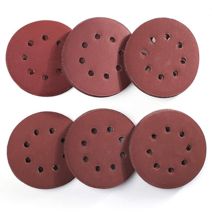 LotFancy Sanding Disc 5 Inch 8 Hole, 40-3000 Grit Assorted Sand Paper, Hook and Loop Sandpaper Assortment, Random Orbital Sander Pads