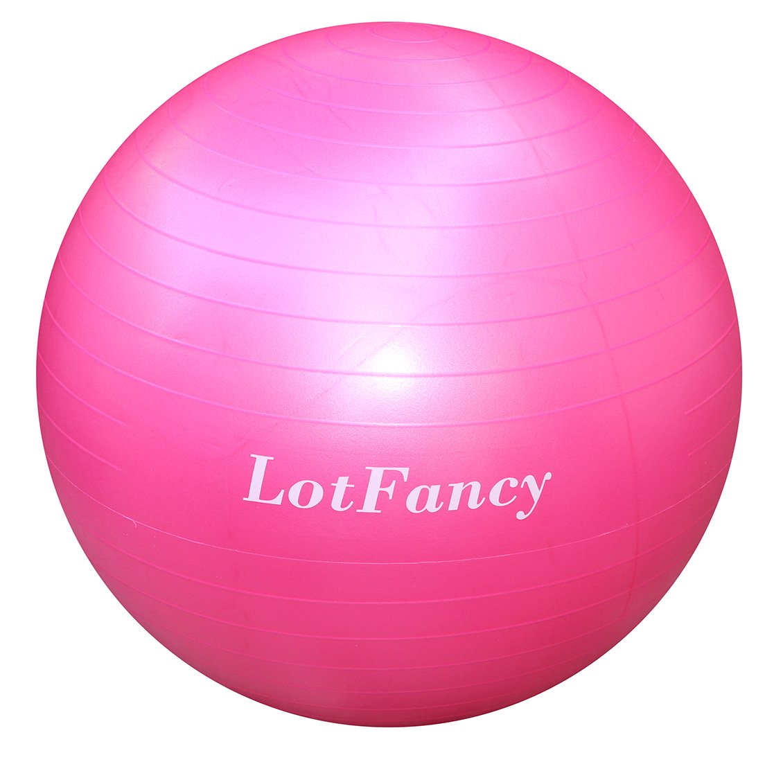 LotFancy Exercise Stability Ball with Foot Pump Fitness Balance Ball for Yoga Pilates Gym, Thick, Heavy Duty, Anti-Burst, 55cm 65cm 75cm Available
