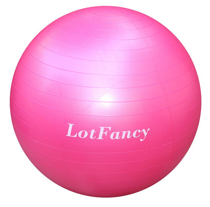 LotFancy Exercise Stability Ball with Foot Pump Fitness Balance Ball for Yoga Pilates Gym, Thick, Heavy Duty, Anti-Burst, 55cm 65cm 75cm Available