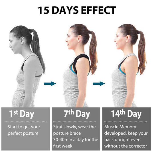 LotFancy Posture Corrector for Women, Kids Over 10, Teens, Under Clothes, Adjustable Upper Back Brace For Clavicle Support Small (30"-36" in Chest Circumference)